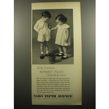 1951 Saks Fifth Avenue Florence Eiseman Outfits Ad - S.F.A's Exclusive Alphabet