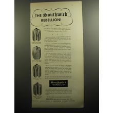 1951 Southwick Suits Ad - The Southwick rebellion