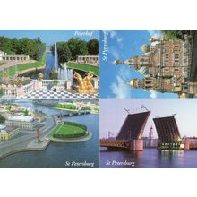 St Petersburg 4x Water Views Of Historic Places Soviet Postcard s