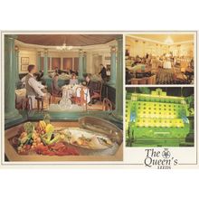 The Queens Hotel Leeds Yorkshire Restaurant Postcard