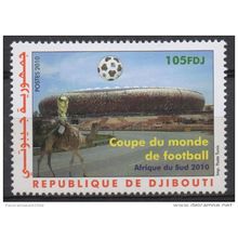 Djibouti 2010 Mi. 814** neuf MNH Coupe du Monde Football FIFA Dromadaire RARE