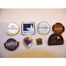 MIXED LOT OF HAT PINS - ROCKIES FIRE BUICK OPEN CASTLE PINES GOLF AUGI JAMF GOF+