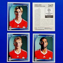 Panini 2008 2009 Champions League Stickers LIVERPOOL 08/09