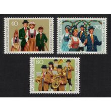 Liechtenstein Costumes Music 3v 1980 MNH SG#751-753