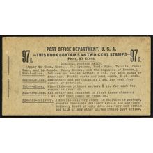 BK17, 97¢ Booklet (Eight panes of 319g) SCV $2750.00 - Stuart Katz