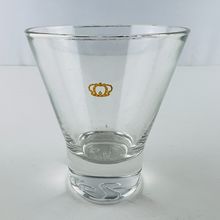 Crown Royal Logo Whisky Rocks Y Shaped Glass Embossed Bottom