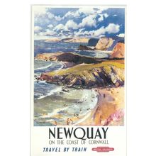 UK RAIL ADVERTISING BRITISH RAILWAYS NEWQUAY CARD NO 10316292