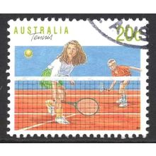 AUSTRALIA 1990: SPORTS DEFINITIVES - 20c TENNIS USED (G4)