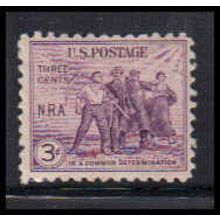 732 3c N.R.A. Fine MNH Z1201