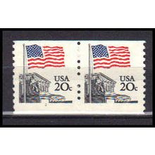 1895 20c U.S. Flag Fine MNH SG CNP Left 2 PA0240