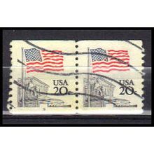 Used 1895a 20c U.S. Flag Very Fine CNP Left 9 PA0262