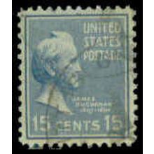 Used 820 15c James Buchanan Very Fine M08043