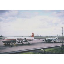 Balair DC6 Plane in 1967 East Midlands Airport Limited Edition 300 Postcard