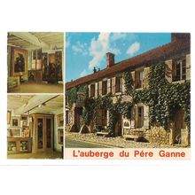 L'AUBERGE DU PERE GANNE, BARBIZON, FRANCE unused vintage postcard =
