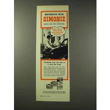 1949 Simoniz Wax Ad - Motorists Wise