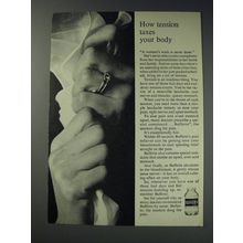 1963 Bufferin Medicine Ad - How tension taxes your body