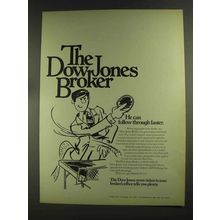1972 The Dow Jones Ad - Follow Through Faster