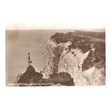 BEACHY HEAD LIGHTHOUSE, EASTBOURNE used postcard 1954 postmark Shoesmith =
