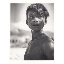 Cambodia 1950s Refugee Child Cambodian Real Photo Postcard