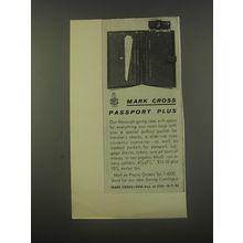 1956 Mark Cross Passport Plus Case Advertisement