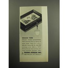 1957 Georg Jensen Cheese Tray Advertisement - Snack Time