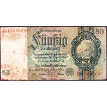 1933 Germany Banknote 50 Reichsmark