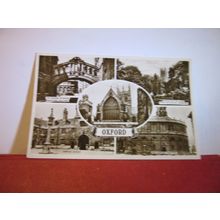 multiview, OXFORD, used postcard RP 1958 pm =