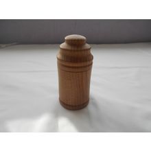 Vintage Small Wooden Storage Pot
