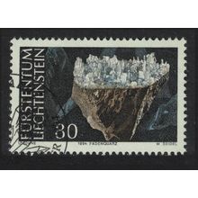 Liechtenstein Quartz Mineral 1994 Canc SG#1085