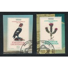 Liechtenstein Birds Condor Plant Humboldt Europa CEPT 2v on paper 1994 CTO