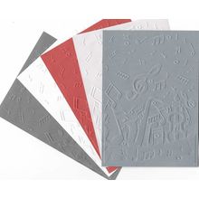 A6 Embossed Paper. 10 Sheets. Music. Cardmaking Scrapbooking Crafts Toppers