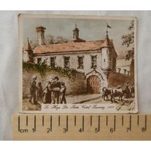 1938 hand-coloured cigarette card La Haye du Puits, Catel, Guernsey 1832