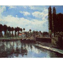 the-lock-at-pontoise Poster Canvas Movie Film Print A0 A1 A2 A3 A4 A5 A6 Art Wal