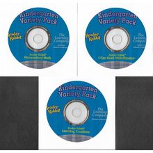 The Learning Company Kindergarten Variety Pack Reader Rabbit 3 CD Set