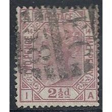 1879 SG141 2 1/2d Rosy-Mauve Plate 14 Good/Fine Used Check Letters "IA".