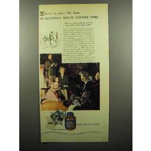 1945 Maxwell House Coffee Ad - No Place Like Home