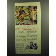 1945 Maxwell House Coffee Ad - Put 'Em Up For Victory