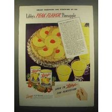 1947 Libby's Pineapple Ad - Hawaiian Pie