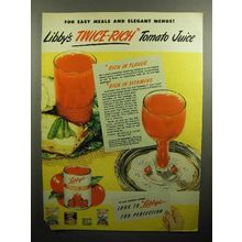 1947 Libby's Tomato Juice Ad