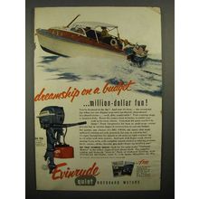 1954 Evinrude Big Twin Outboard Motor Ad - Dreamship