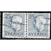 1954 Michel 391D/D - fine used (o) - pair