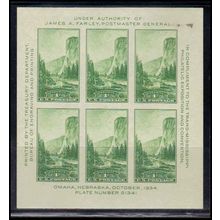 751 1c Yosemite National Park SS Fine MLHs L04017