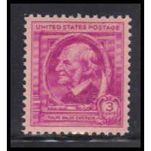 861 3c Ralph Emerson Fine Plus MNH KA2342