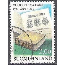 Finland 1984 Michel 950 O Cote (2013) 0.60 Euro 250 Ans Loi de 1734 Cachet rond