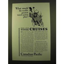 1929 Canadian Pacific Cruise Ad - Travel System