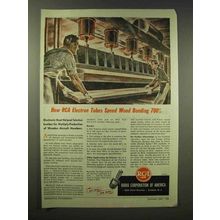 1945 RCA Electron Tubes Ad - Speed Wood Bonding 700%