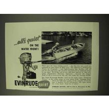 1954 Evinrude Fleetwin Aquasonic Outboard Motor Ad