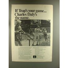 1967 Charles Daly Shotgun Ad - If Trap's Your Game