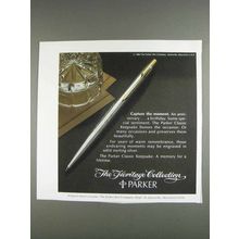 1980 Parker Classic Keepsake Pen Ad - Heritage