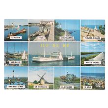 multiview, ILE-DE-RE, , , FRANCE unused postcard (a) #